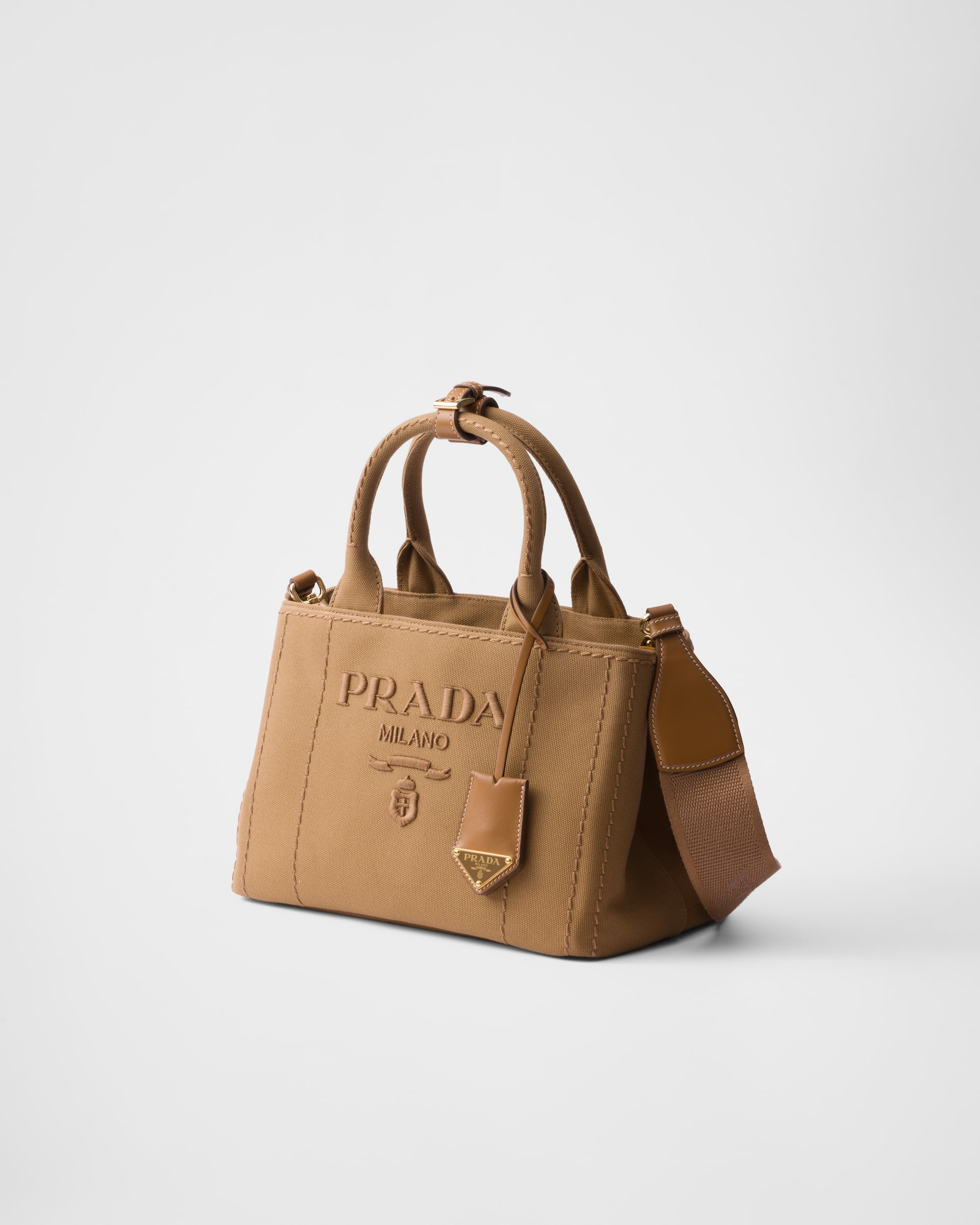 Prada Jardinière small cotton canvas handbag - Image 8